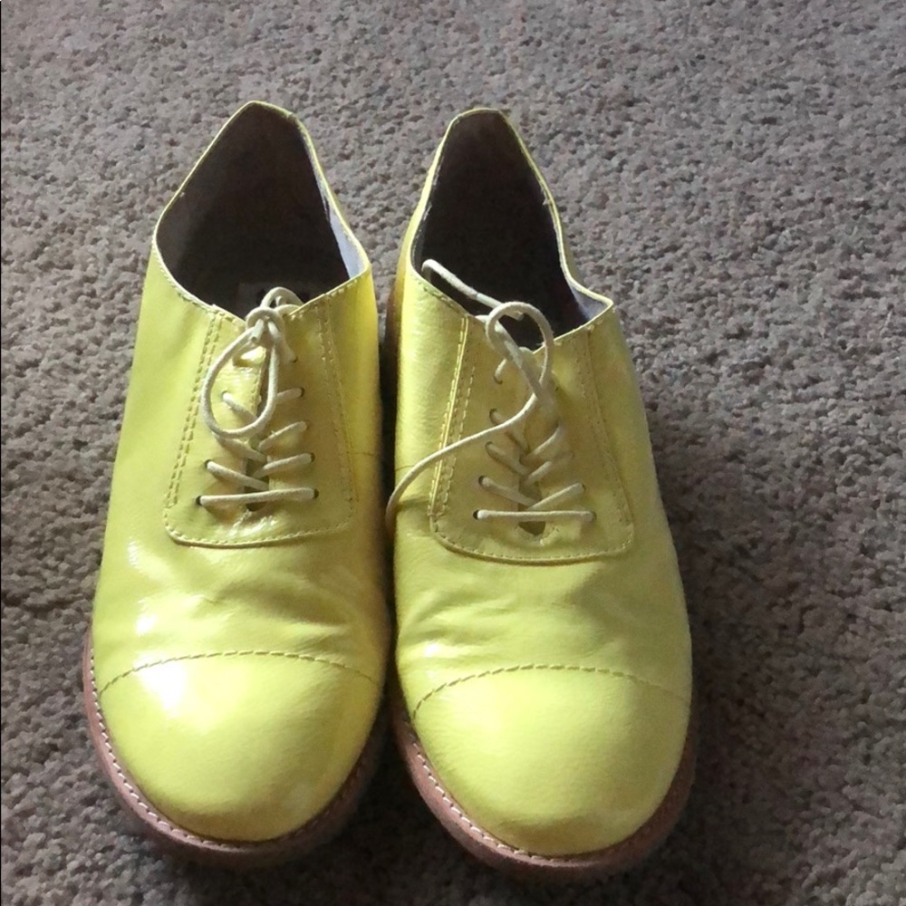 Gap Yellow Patent Loafers